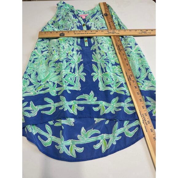 Lilly Pulitzer Bailey Koala of the Wild 100% Silk Tank Top Size Large - Picture 6 of 9